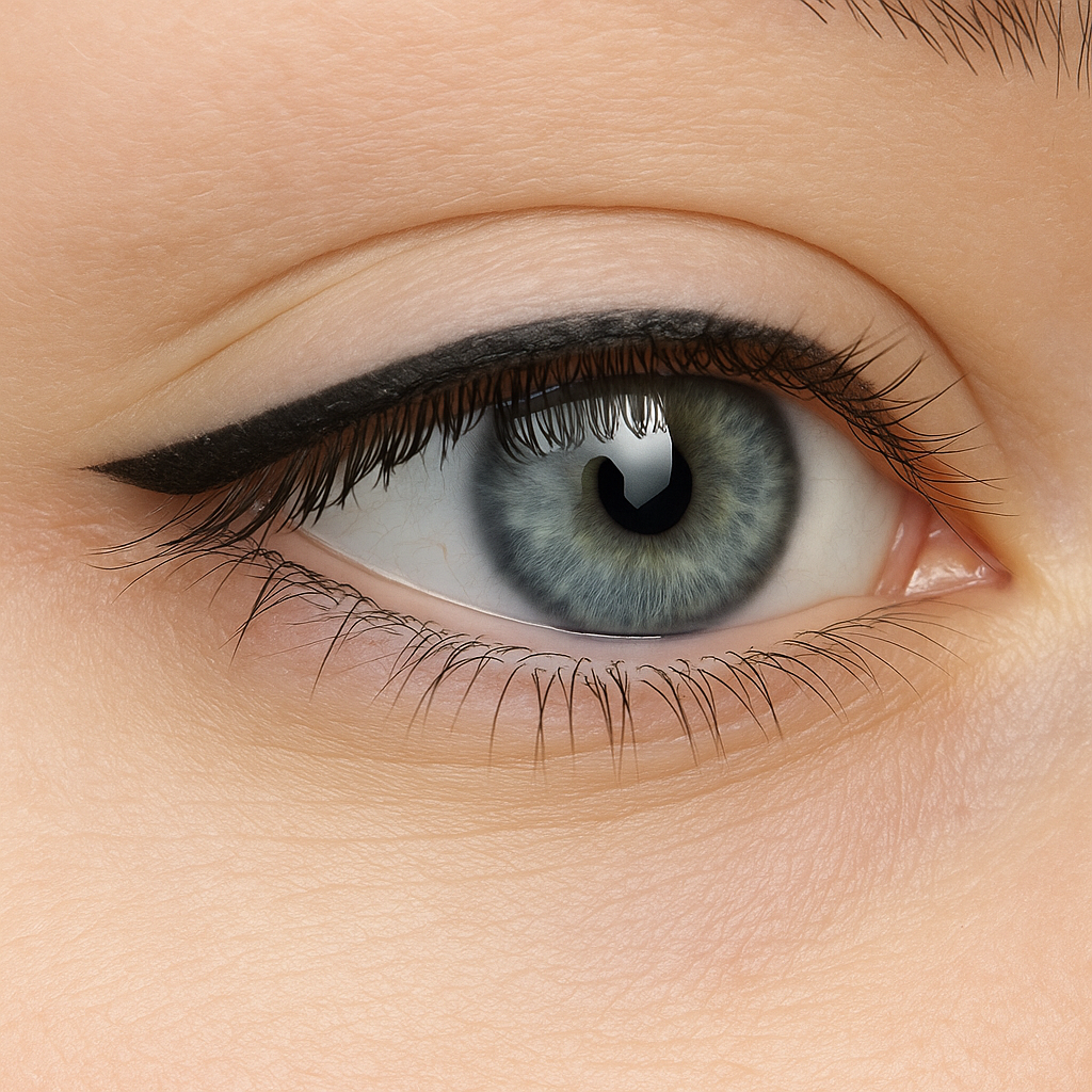 Feiner Lidstrich mit Permanent Make-up – Oberlid betont und elegant geschwungen